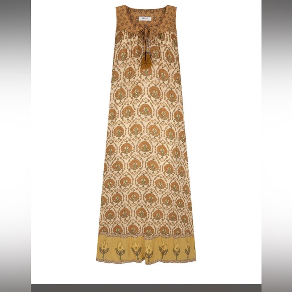 Spell Chateau Maxi Dress in Champagne XS $299 NWOT